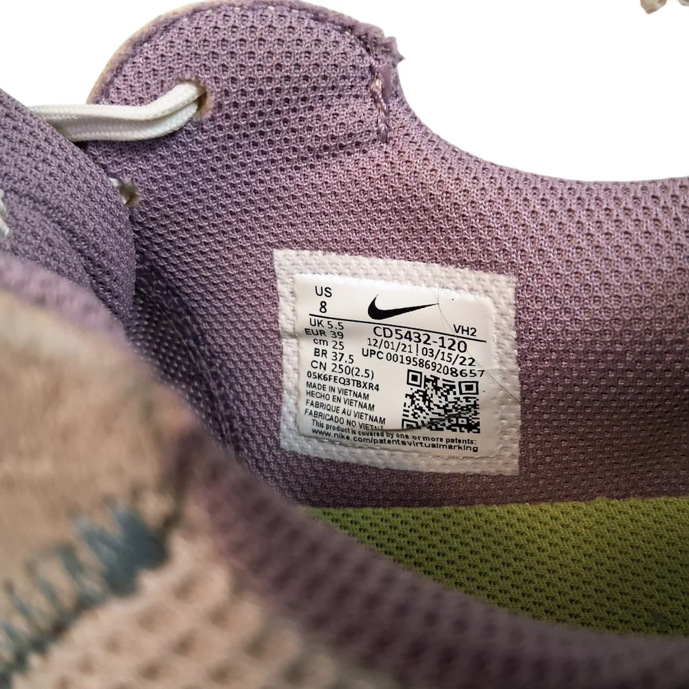 Nike Air Max Women’s Size 8 Pastel Multi Suede Mesh Sneakers - Picture 5 of 8